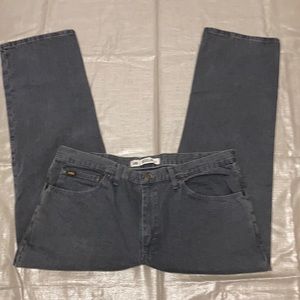 Lee Men’s Regular fit Straight leg jeans(gray)/Size:40x30